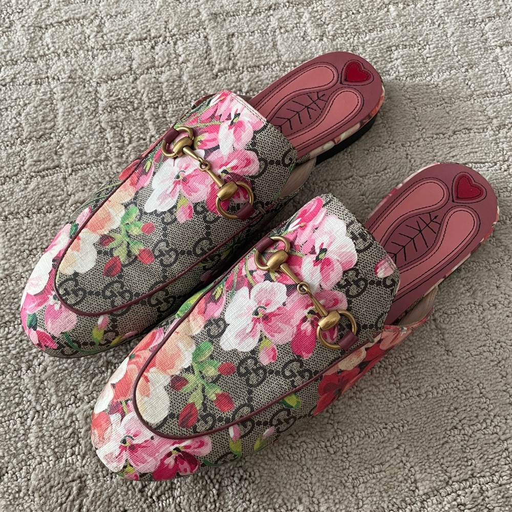 Women’s Floral Gucci Loafers